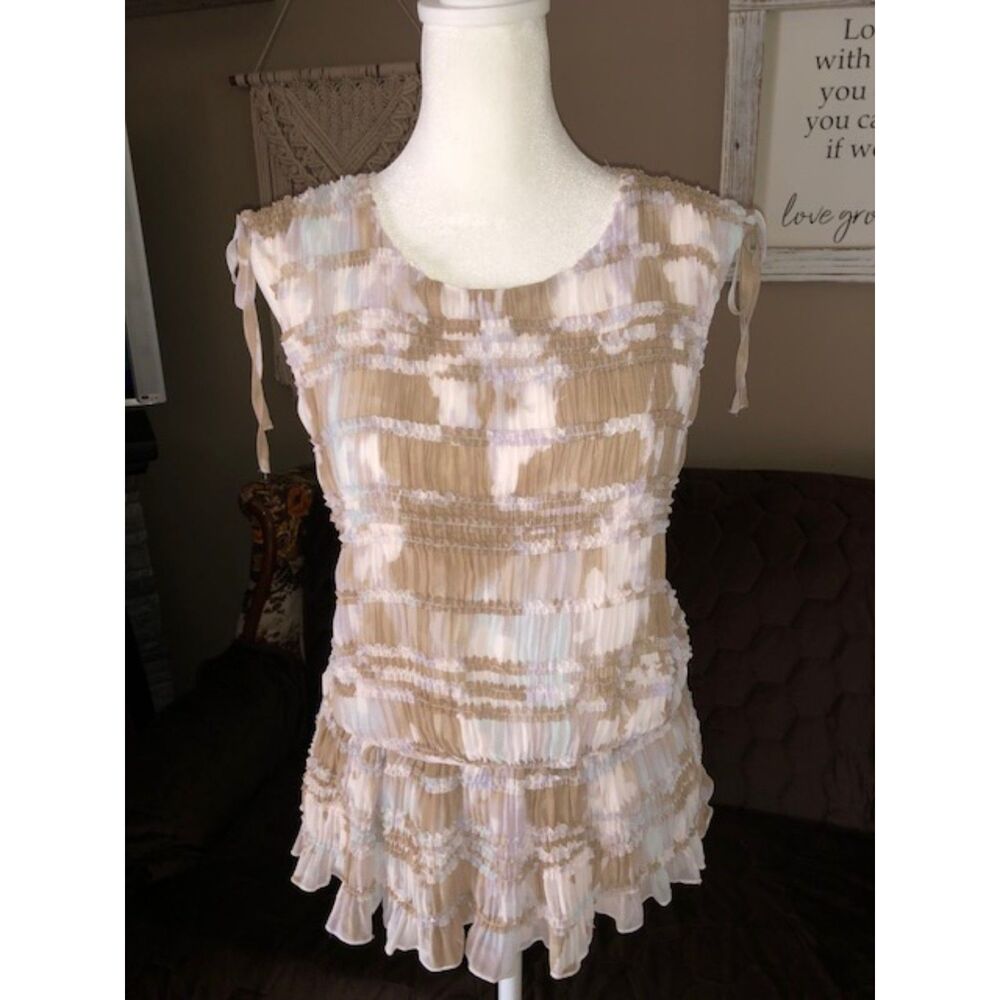 Simply Vera Wang Coquette Tie Shoulder Babydoll Top